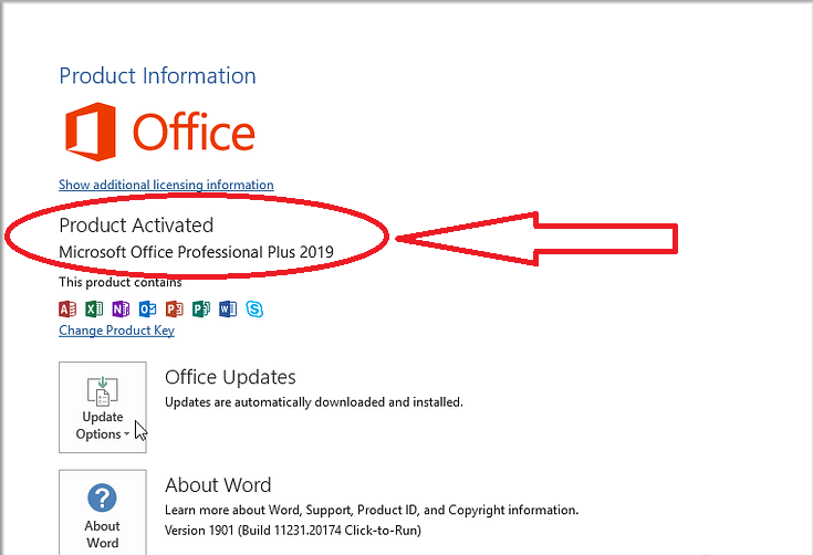 office 2019 activation txt