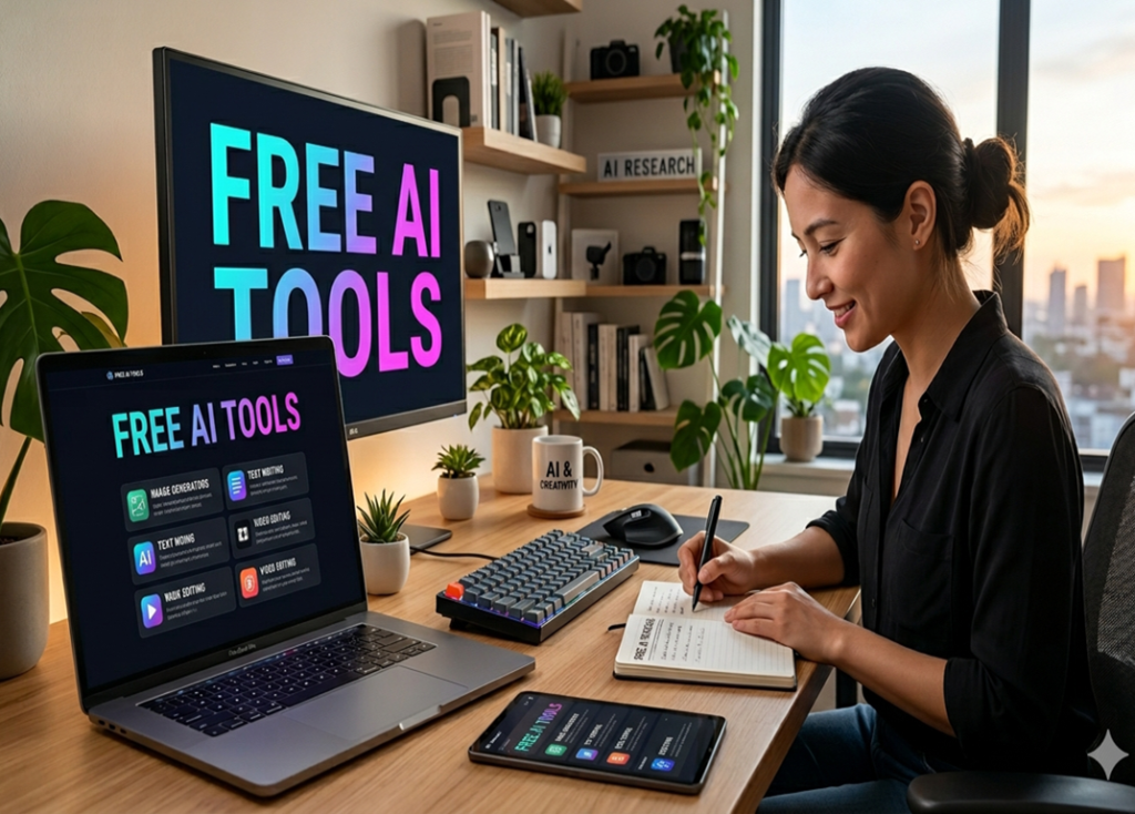 Free AI Tools

AI writing tools

AI video tools

AI design tools

AI automation tools

productivity tools

AI audio tools

free AI software

work smarter with AI

reduce expenses with AI

best free AI tools

AI tools for business

AI content creation